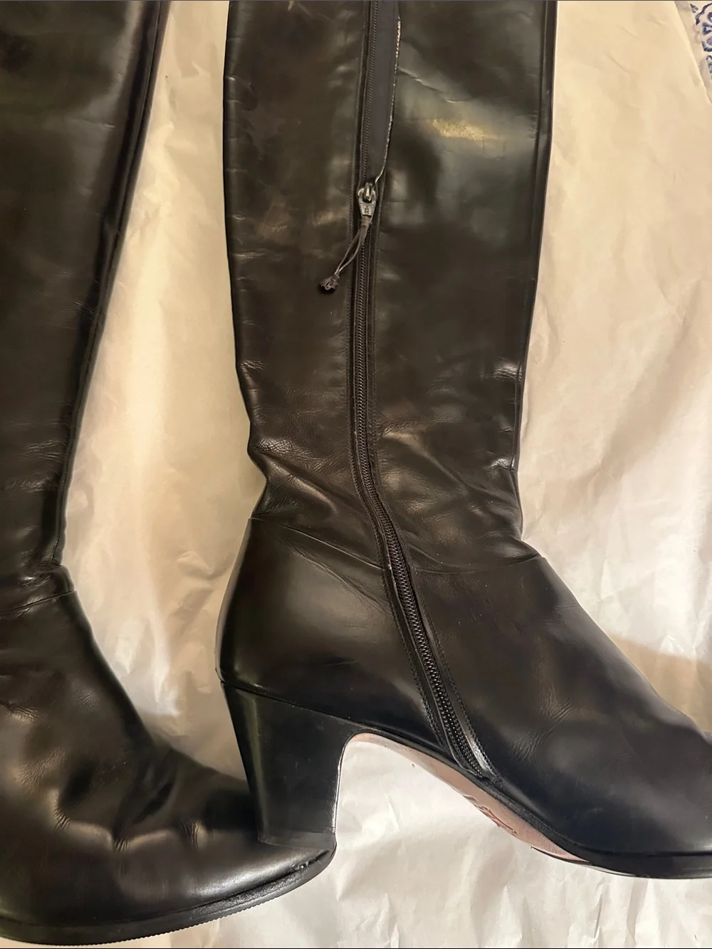 Vintage Ferragamo Women’s Leather Riding Boots 9B